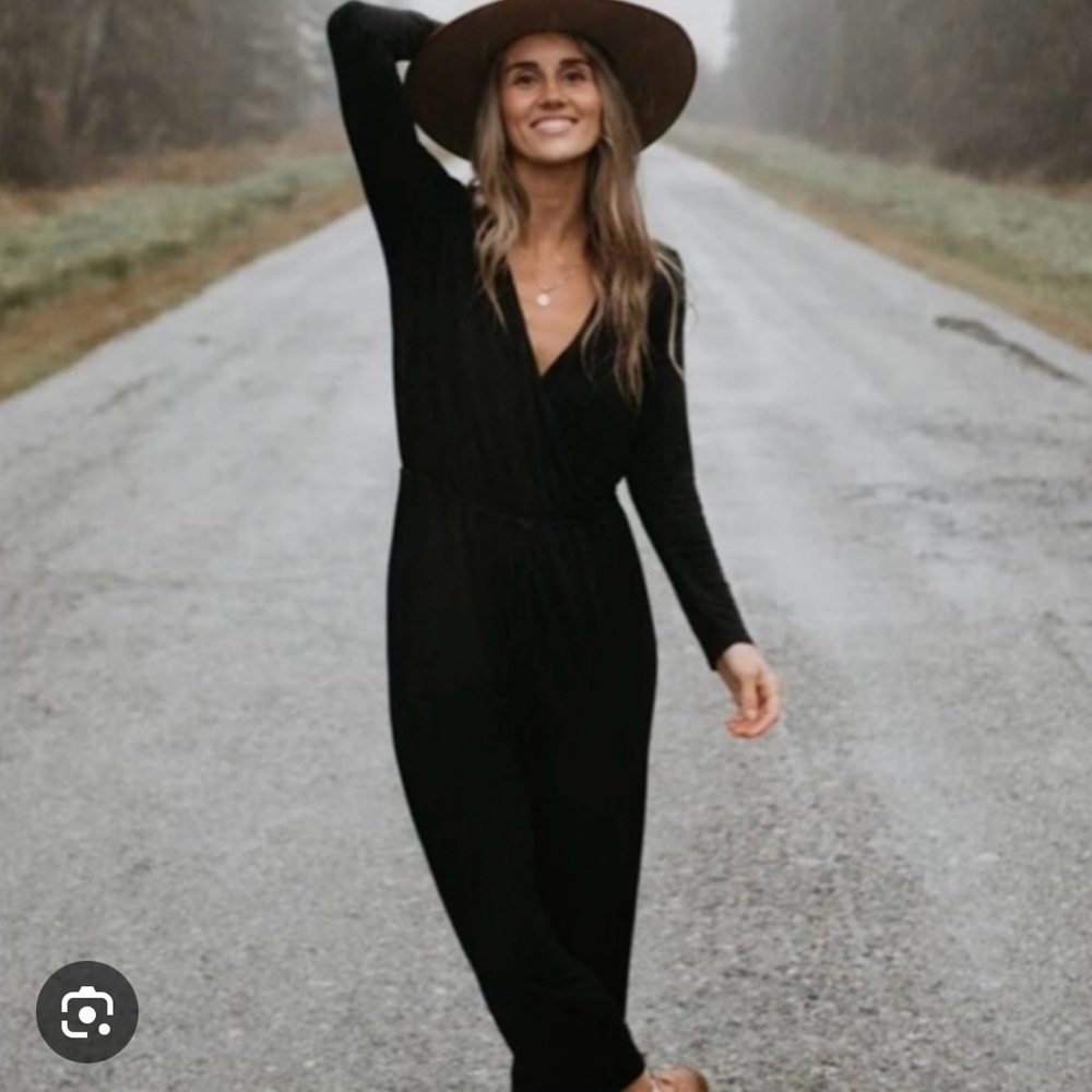 Jackson Rowe Black Autumn Jumpsuit - Size medium